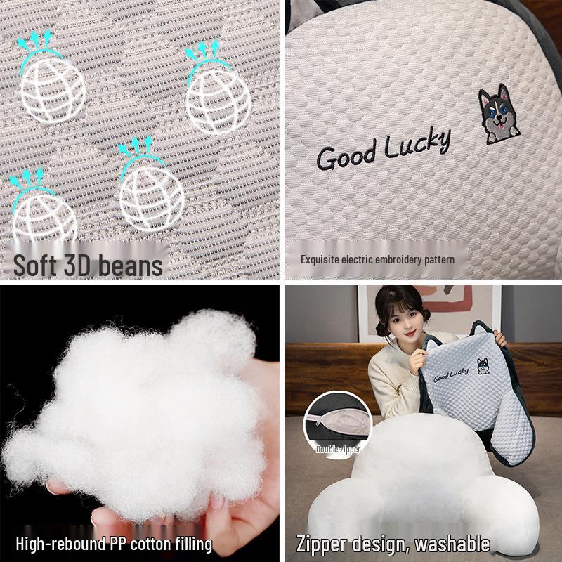 Kreslený bedrový vankúš - Veľký mäkký vankúš na opierku chrbta do postele a na pohovku