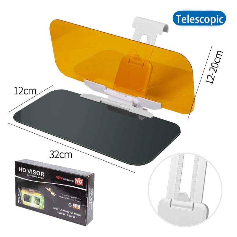 

Автомобильный солнцезащитный козырек Поляризованный Антибликовый Удлинитель солнцезащитного козырька Антибликовый Блокирующий УФ-излучение Солнцезащитный козырек Очки для вождения с HD ночным видением Солнцезащитный козырек Telescopic 32*12CM
