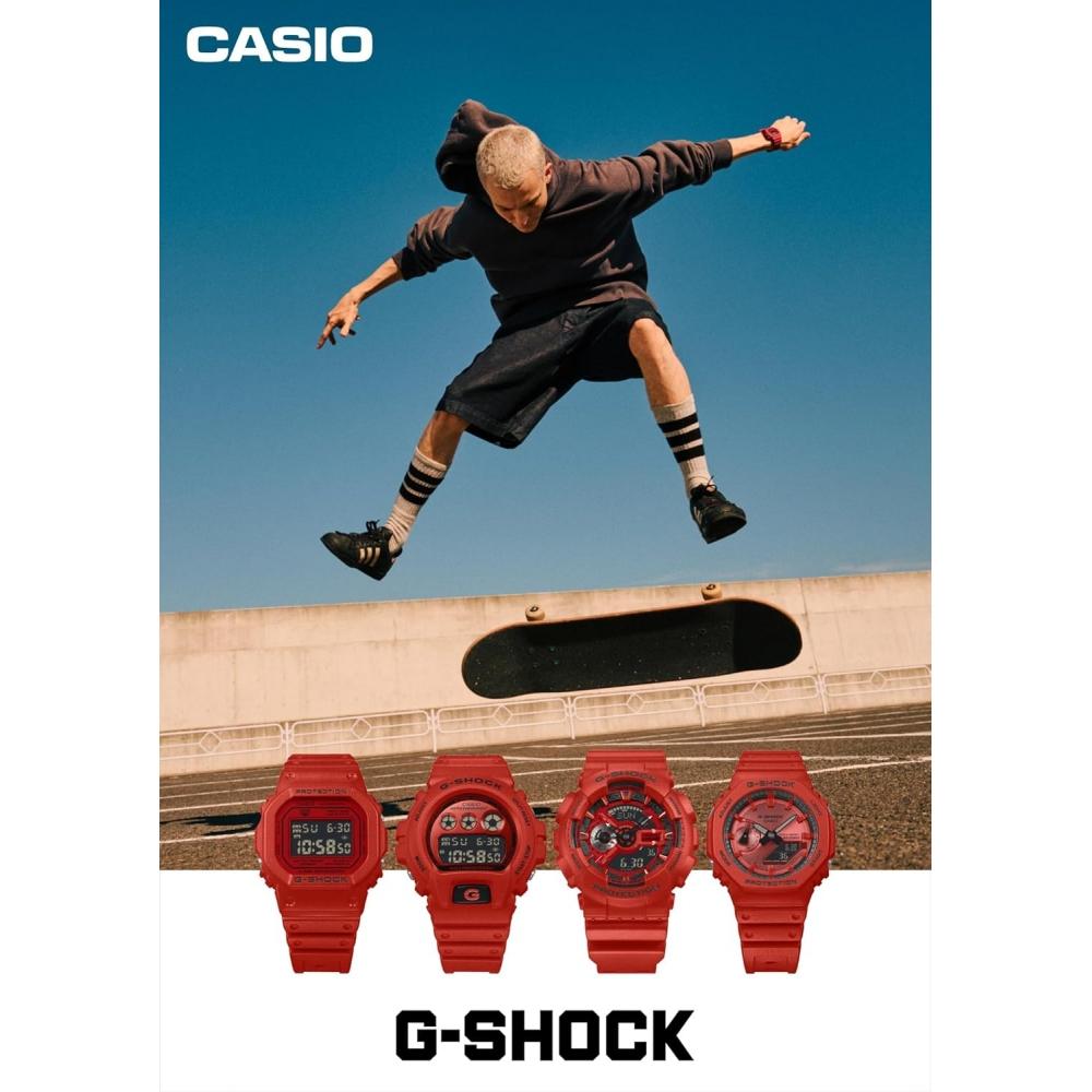 CaSio Men S G Shock Watch Dw 5600rrb 4jf Red