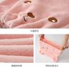 Cartoon thickened embroidered coral fleece bear dry hair cap women's fine fiber strong water absorption quick-drying headscarf