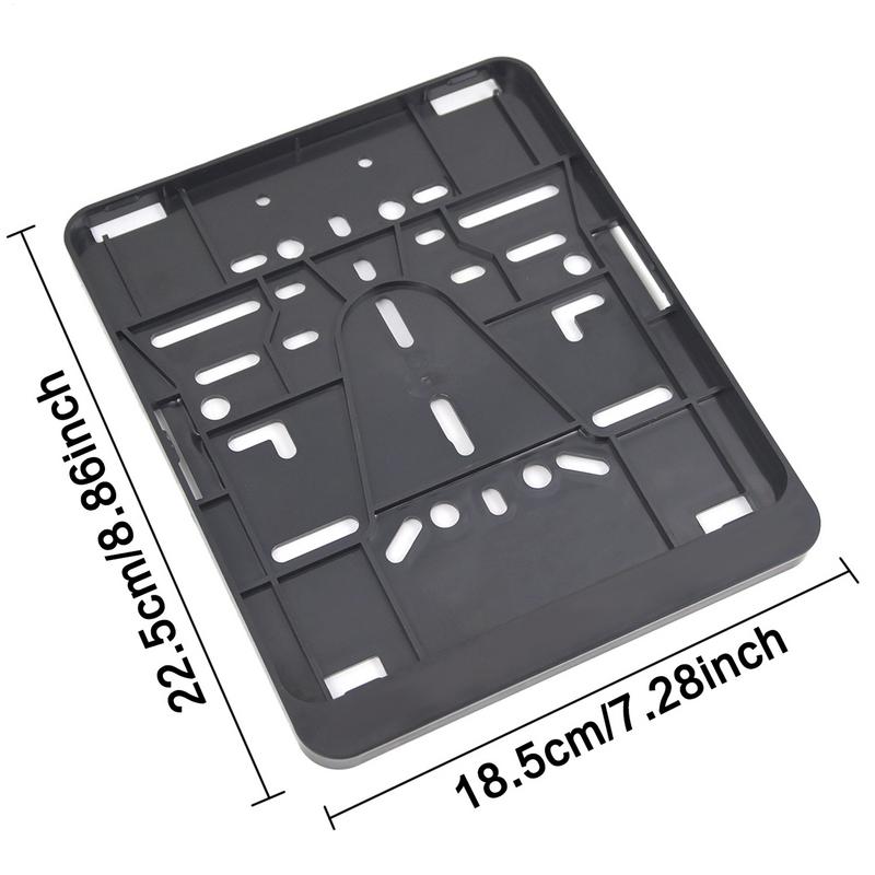 Motorcycle License Plate Frame Motorcycle Plate Frame Vehicle Number Tag Bracket License Protector for Riding Daily Use Truck