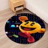 Pac Man Printed Round Rug Carpet Chair Rug Area Rug Entryway Doormats,for Office Chair Living Room Bedroom Kitchen Room.