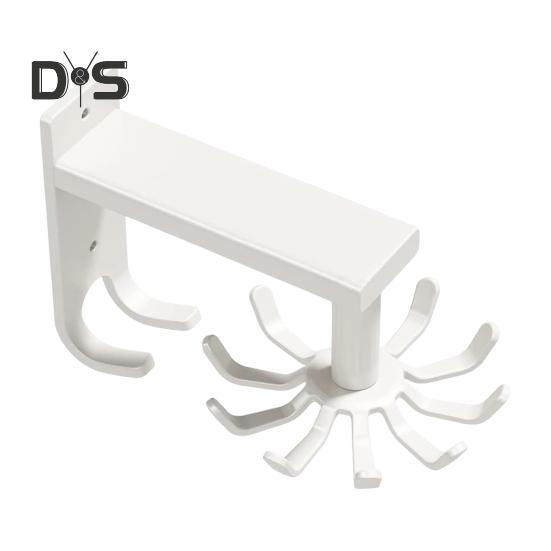 Kitchen Rotating Hooks for Utensils 10 Claw Cooking Utensil Rack for Spoons Pot Rags 360 Degrees Rotation Wall-Mounted Hanger Holder