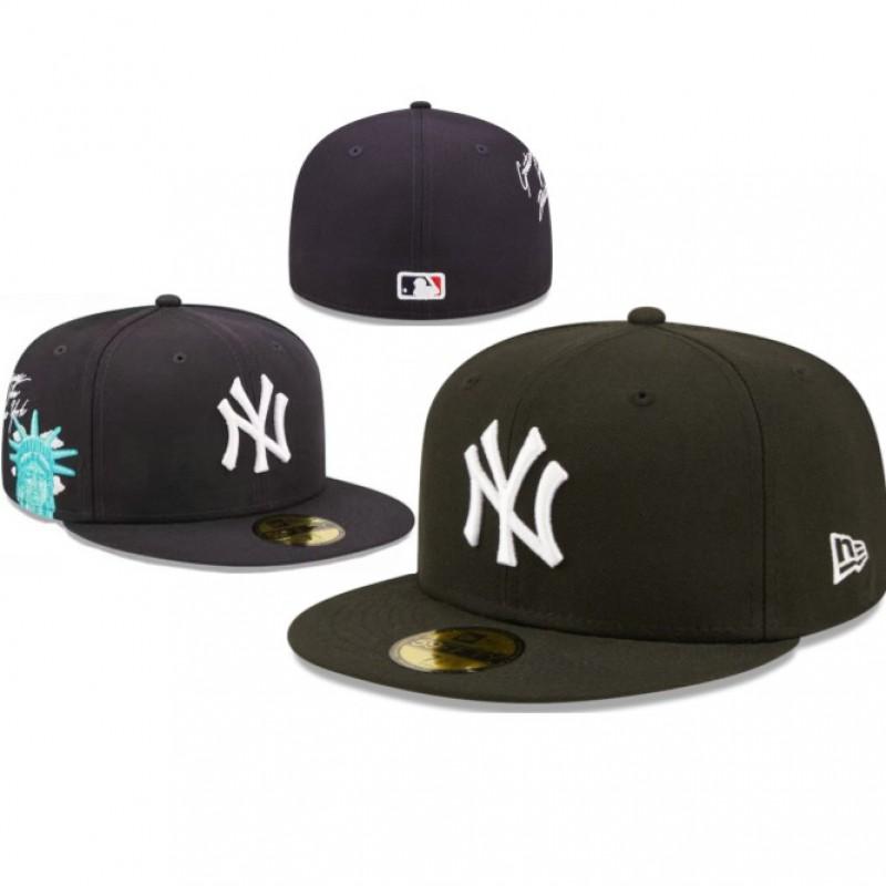 Καπέλο Baseball Yankees Ανδρικό Γυναικείο Κεντητό Επίπεδο Γείσο Βαμβακερό Καπέλο Ηλίου Μόδα Streetwear