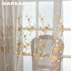 1PC NAPEARL European Retro Embroidered Sheer Curtain, Plum Blossom Pattern Transparent Curtain for Living Room Bedroom Balcony Window Home Decor