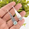 Aqua Chalcedony Earrings, 925 Solid Sterling Silver Jewelry, Gemstone Earrings, Gift For Her Handmade Dainty Jewelry