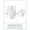 Mini Self Watering Flower Pot Fish Tank Transparent BPA-Free Plastic Dual Use Decor for Office Desktop Home Decoration