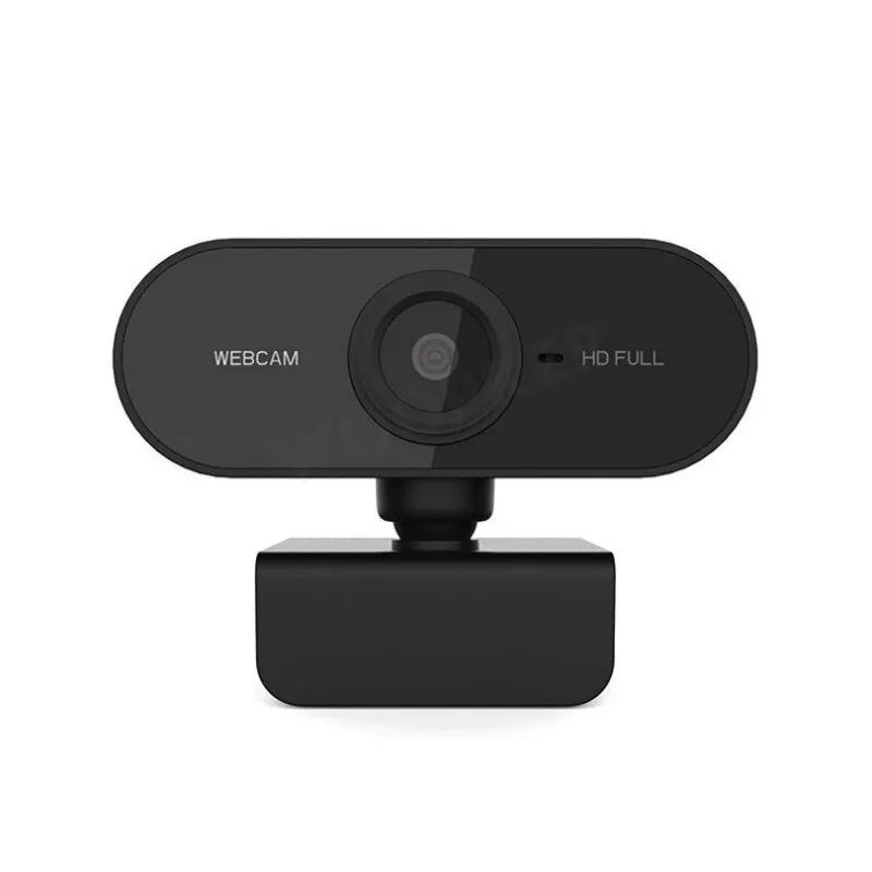 Full HD 1080p USB Webcam with Mic - Flexible Rotatable Mini Computer Camera for Laptops, Desktops & Online Education