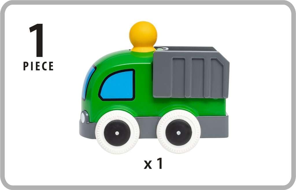 BRIO Wooden Rail Educational Toy Push Go Track Green 30286 Birthday Christmas Gift Indoor Play Boys Girls & (Ages 1+)