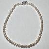 Used Daimaru Department Store Akoya Pearl Pearl Necklace Pearl Silver Engraved 6.5-7mm Pearl Necklace Jewelry