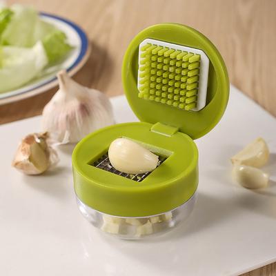 Garlic Chopper Small Chopping Cutting Garlic Ergonomic Food-grade Stainless Steel Sharp Blade Easy To Clean Garlic Crusher