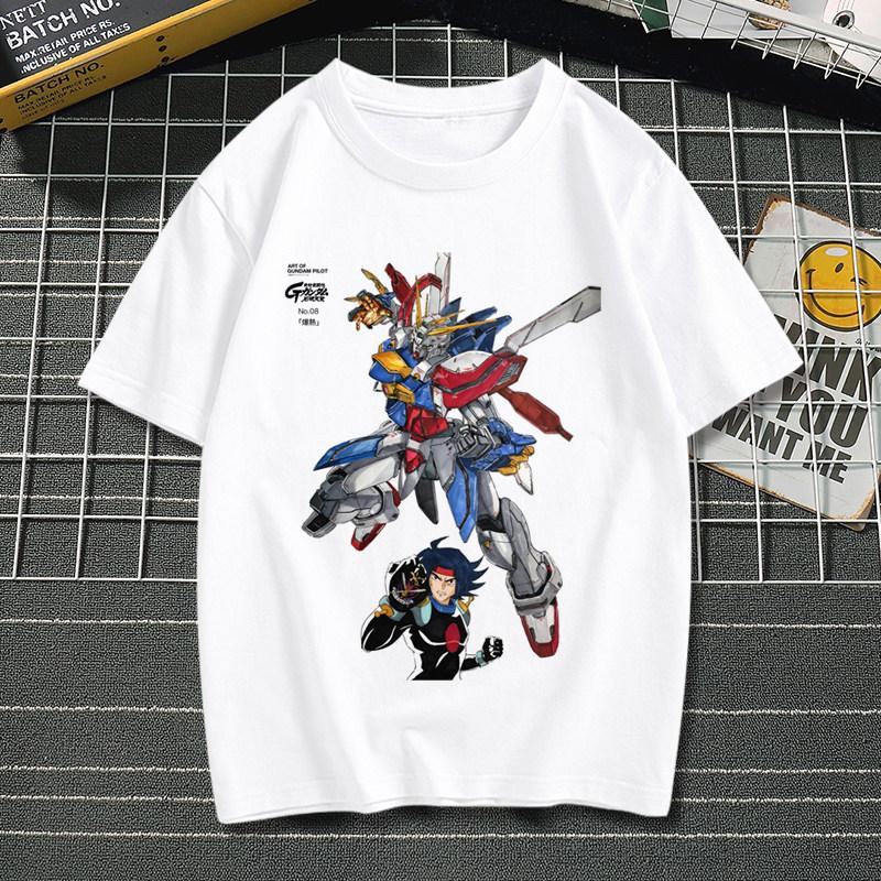 Mobile Suit Gundam Anime TShirt for Men Women Kids Classic Robot Graphic Casual Cotton Short Sleeve Streetwear Top