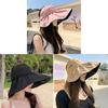 Sun Protection Wide Brim Hat With Breathable Polyester For Women Summer Beach Sun Hat