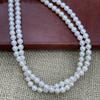 1String, White Natural Freshwater Pearls, Handmade Near Round Pearl Beads for Jewelry Making DIY Crafts (Beads 5-6mm, Length 36cm)