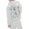 MLB Basic Mega Sweatshirts Men's Gray Hooded Moderate Cardigan 3ATRB0334-43MGL