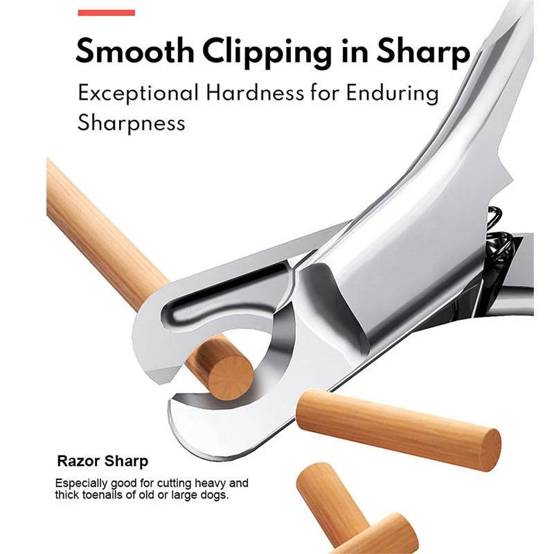 Professional Pet Nail Clipper Sharp Safety Animal Grooming Toe Trimmer Stainless Steels Finger Cutter for Dog and Cat