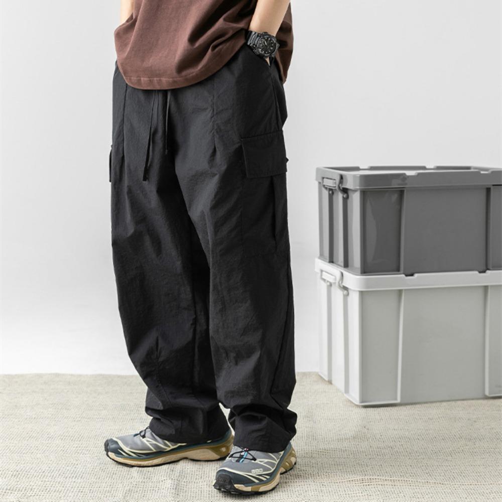 Водоотталкивающие функциональные функциональные брюки с текстурой микро морщин для мужчин — фото 4