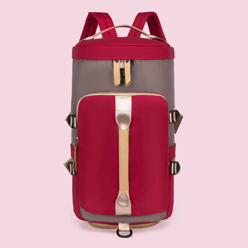 Schoolbag Large capacity short trip bag Women's foldable business trip duffel bag Lightweight expansion Crossbody handbag Men's backpack