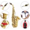 Kids Saxophone B Flat Brass Soprano Sax Instrument Set Kit for Children Beginner Practice