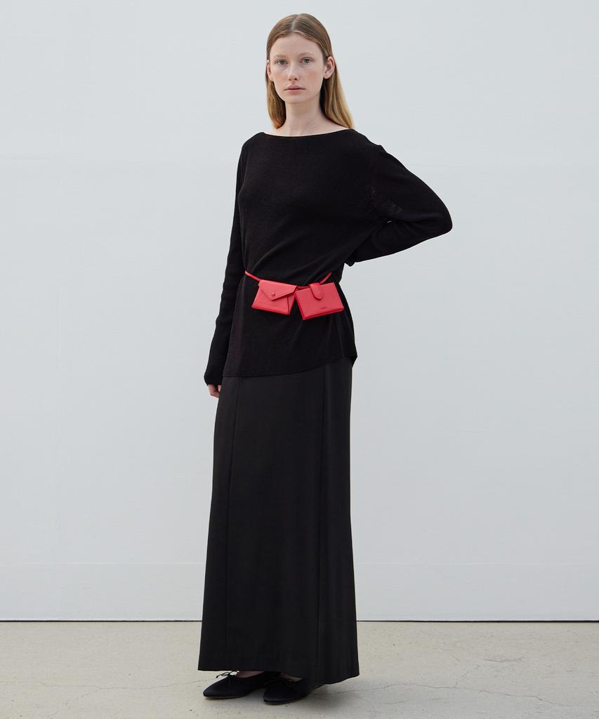 Leuba Straight Maxi Skirt - Black