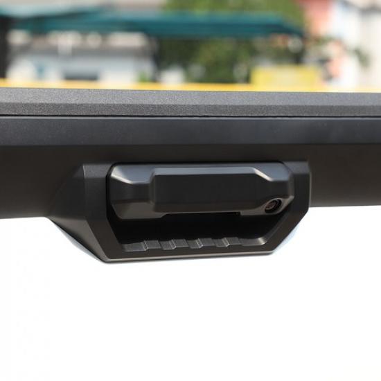 Mattschwarze Heckklappengriff-Abdeckung Zierleiste ABS Für Toyota Tundra -23