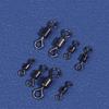 100Pcs/Box Fishing Bearing Rolling Swivel Metal Bearing Swivel Solid Ring Lures Fishing Connector Carp Fishing Tackle