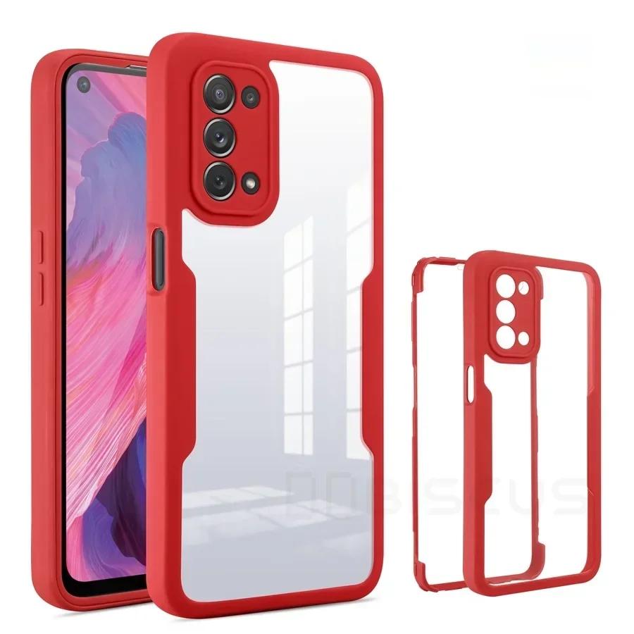 3IN1 360° Full Protection Case For OPPO RENO 13 13Pro 13F 12/FS 4G 5G A3 A3X A40/M A60 A96 A76 A36 4G 5G Acrylic+TPU Phone Cover