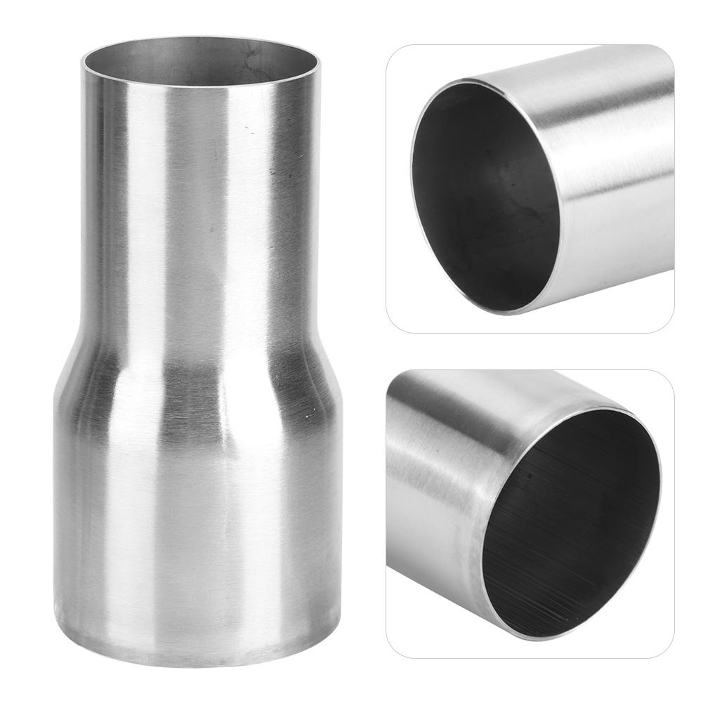 Stainless Steel Exhaust Pipe Connector Tube Adapter Reducer Modified Part