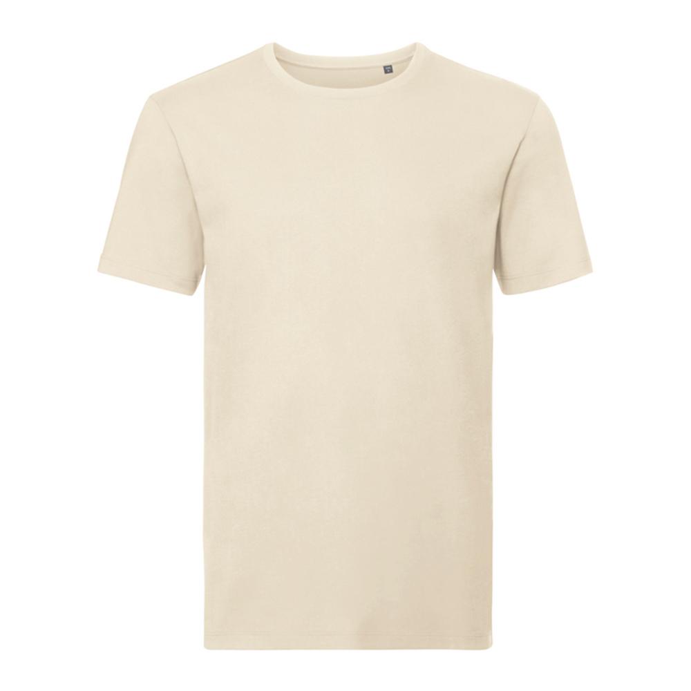 Russell Pure Organic Mens Plain T-Shirt
