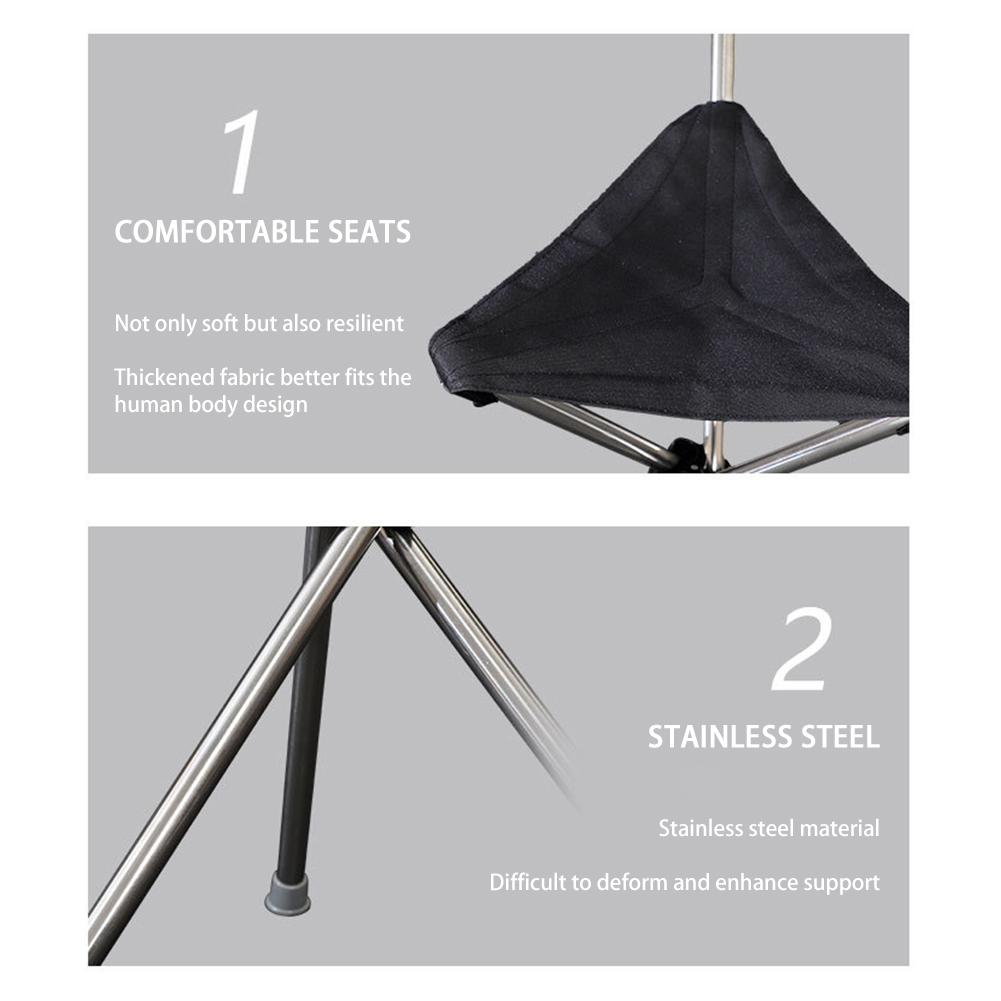 Outdoor Foldable Walking Stick Stool Lightweight with Seats Heavy Duty Steel Walking Stick for Elderly Disabled Hiking Poles