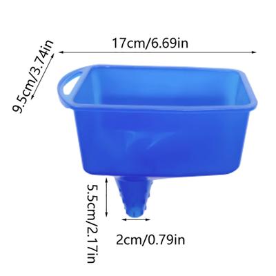 Lejek zapobiegający rozlewaniu oleju Lejek do chłodnicy Lejek benzynowy zapobiegający rozpryskiwaniu Narzędzie do tankowania samochodu Niebieski