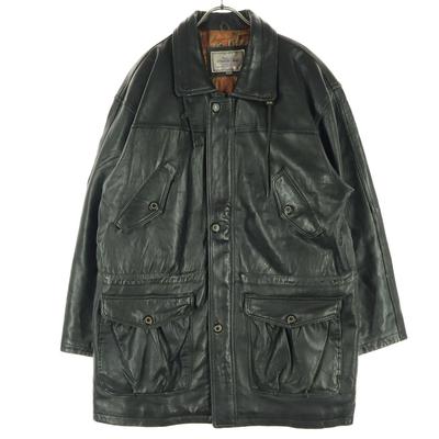 Long Sleeve Leather Coat LL Black Sheep Leather Men's Used