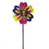 Colorful Plastic Dance Butterfly Windmill Standing Lawn Flower Pinwheel  Outdoor Party Picnic Decor