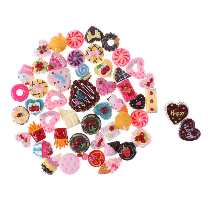 10 Stück Bunte Mini Genuss Spielzeug Obst Lebensmittel Kuchen Süßigkeiten Obst Keks Donuts Miniatur Entworfen Für Puppen Zubehör Küche Genuss Spielzeug