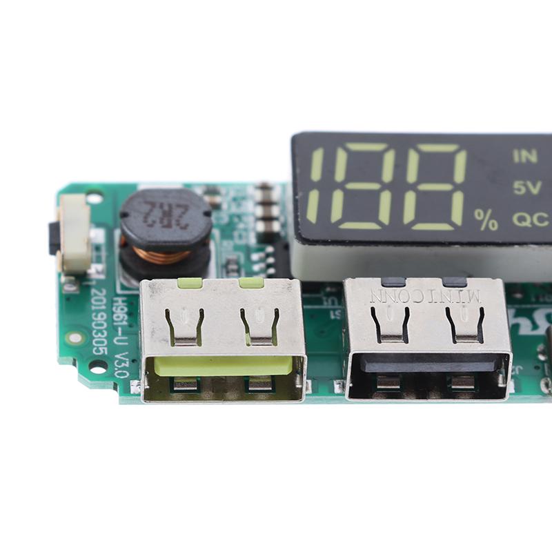 Led Dual Usb Micro Type-C Mobile Power Charging Board Usb Circuit Protection