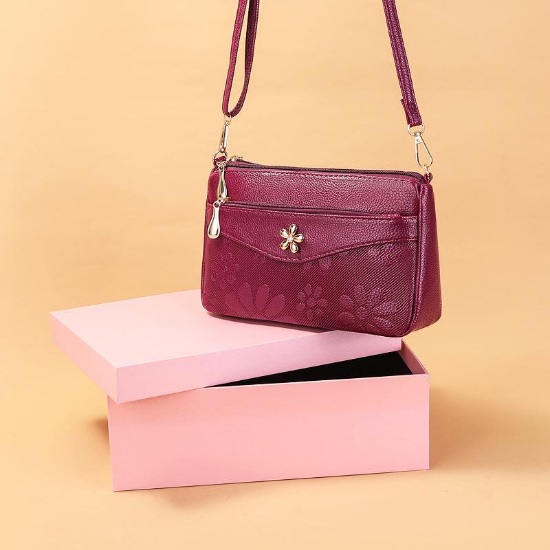 Women's Bag Flower Korean Crossbody Shoulder Bag Women's Small Armpit Shout Bag