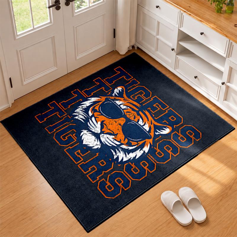 Detroit Tigers Carpet Door Mat for Living Room or Bedroom Protective Mat Under Chair Office Decoration Christmas Gift Birthday Present