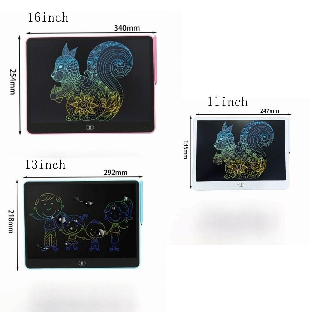 LCD Drawing Tablet 11/13/16 Inch Kids Writing Tablet Painting LCD Writing Board  Children