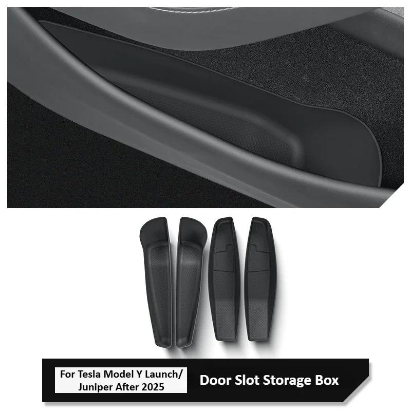 

Door Side Waterproof Umbrella Box for Tesla Model Y/YL Launch/Juniper 2025+ Door Slot Storage Box Organizer Car Accessories чорний