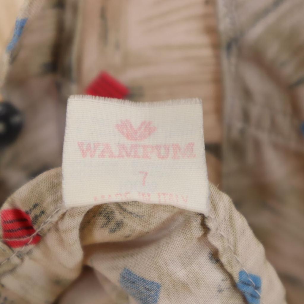 WAMPUM Made In Italy Overall Handle Long Sleeve Shirt XL Old Vintage Men's Used