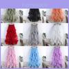 Princess Style Mesh Skirt With Ruffle Hem And High Waist For Summer Casual Wear