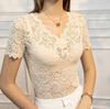 Chiffon Loose Solid Dot Chiffon Cedar Pullover T-shirt Butterfly Sleeve Top Women's Clothing