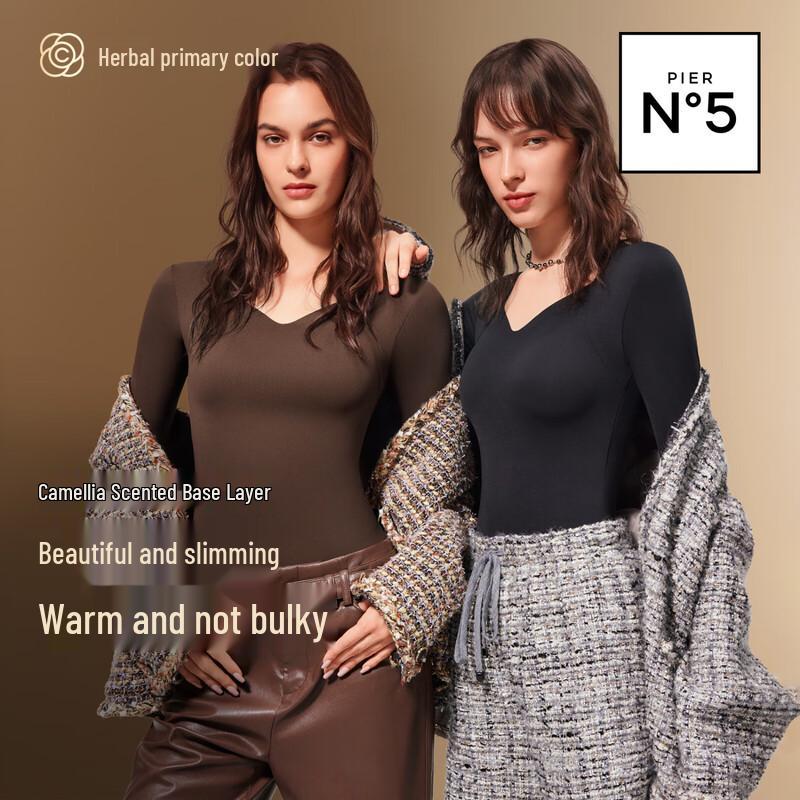 

Herbal Essence 2025 Women s Warm Slimming Long-Sleeve Shaping Top with Built-in Bra L