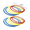 12 Agility Training Rings As And Coordination for Fast Footwork. Made of Wear-resistant PVC.