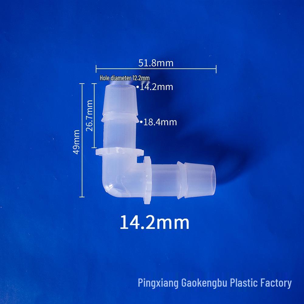 L-Shaped Elbow Plastic Connector Fittings, 90° Right Angle Pipe Accessories