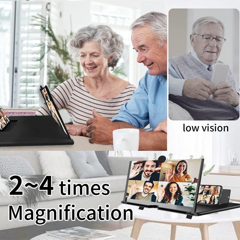 High Definition Mobile Phone Screen Amplifier 10/12 Inch Suitable for Watching Movies Variety Shows Playing Games Foldable 1