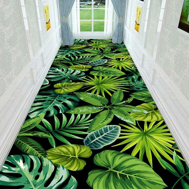 Custom Made Long Hallway Carpets European Stairs Corridor Carpet Wedding Hotel Carpet Area Rugs Runners Flower Non-slip Floor Mat