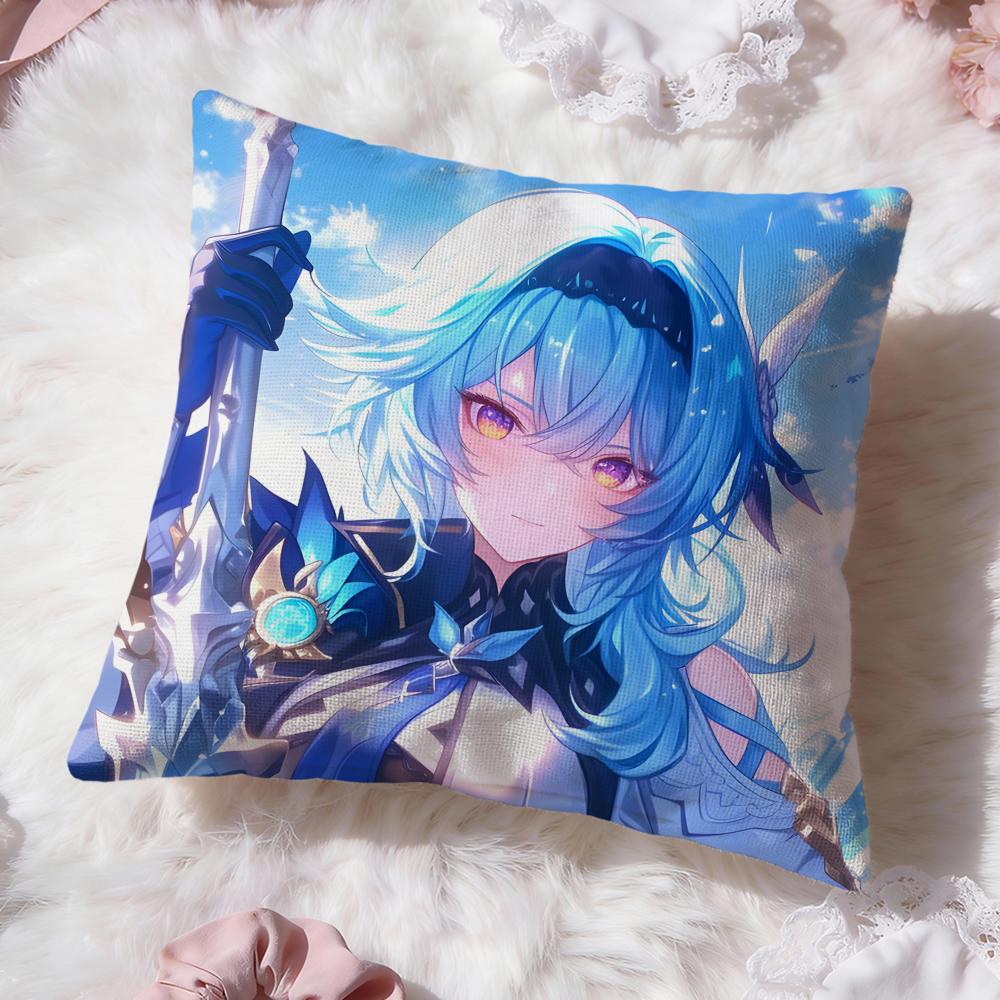 Eula genshin impact Cushion Cover Premium Comfort Reversible Pillow Cove -Two in One Design for Any Room & Car Interior