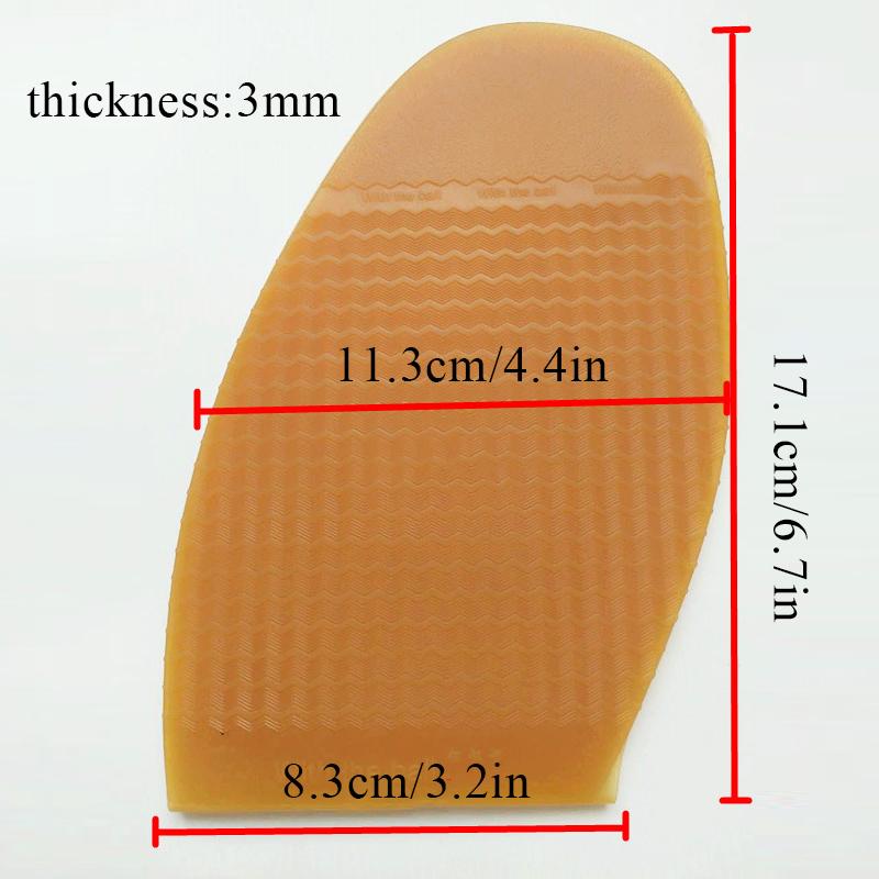 Rubber Shoes Sole For Men Women Non-Slip Wearable Pads Rubber Shoe Stickers Resistant Shoe Protector Replacement Forefoot Pads