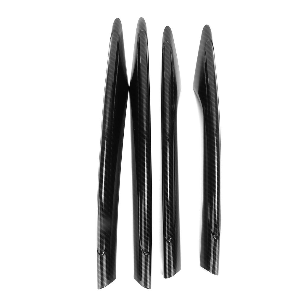 4pcs Front Fog Light Molding Trims Replacement for Mercedes Benz E Class W213 E200 E300 2021 Style en fibre de carbone